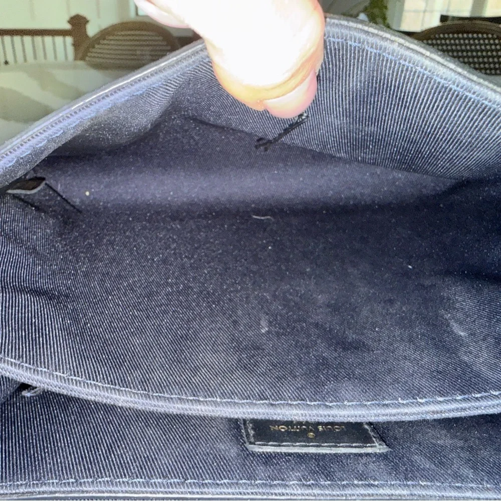 Louis Vuitton Georges Monogram BB Tote with Red and Blue Stripe with Top Handle - Picture 13 of 14
